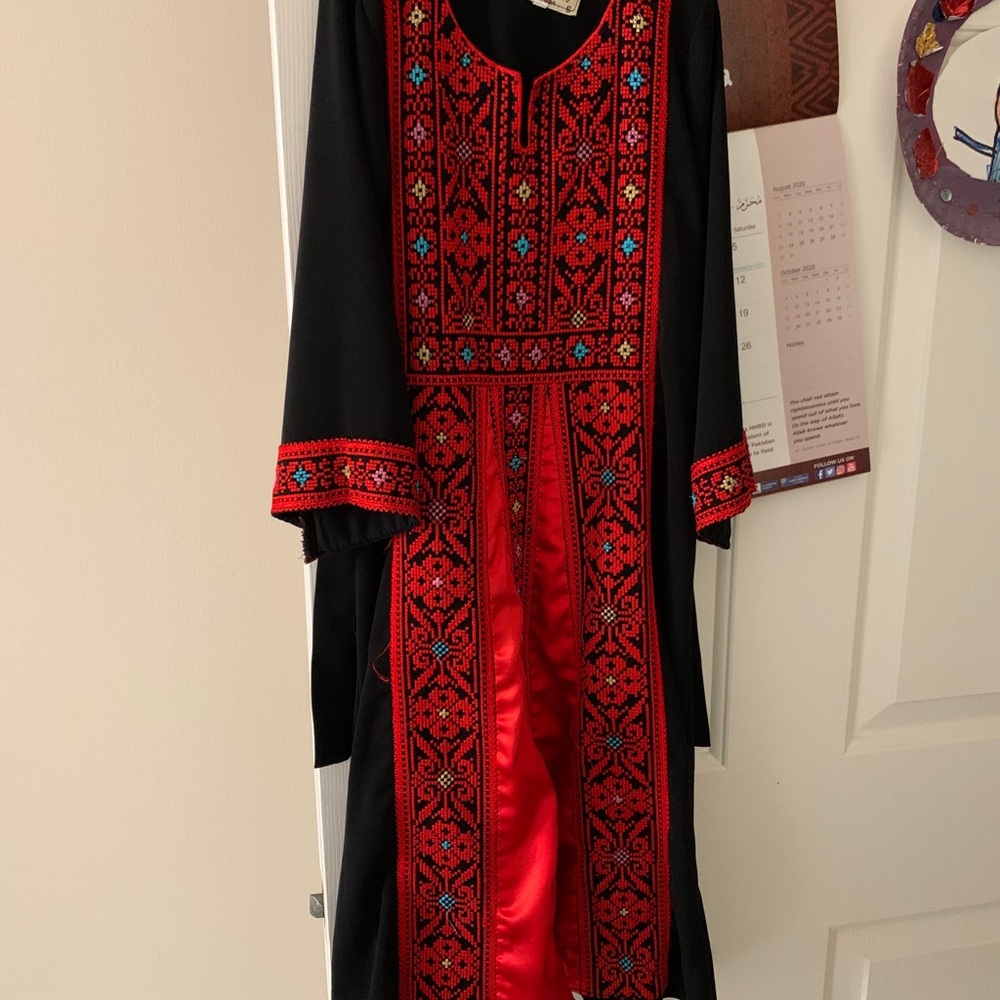 Girl traditional Palestinian dress (thobe)